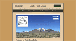 Desktop Screenshot of cachepeaklodge.com